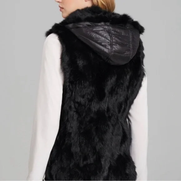 BCBGMaxAzria 100% Rabbit Fur Vest - Picture 2 of 4